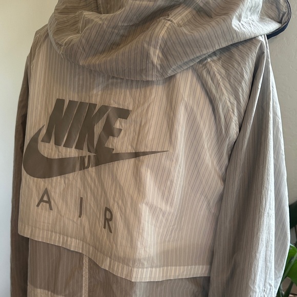 Nike Air x Kim Jones Trench Coat size S reversible navy pinstripe fishtail - Picture 9 of 13